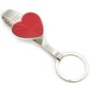 Sleutelhanger hart rood