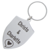 Sleutelhanger rvs schild