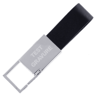 Sleutelhanger chrome rectangle