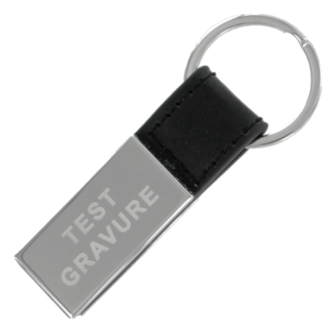 Sleutelhanger chrome rectangle 2