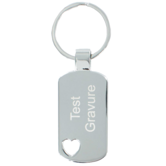 Sleutelhanger dogtag heart