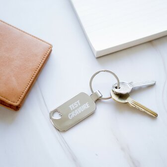 Sleutelhanger dogtag heart