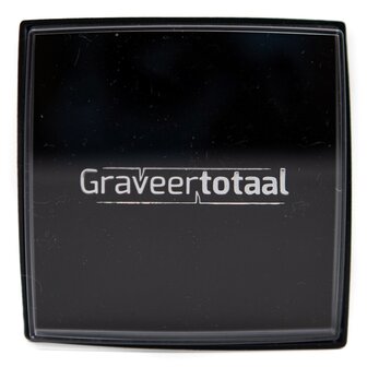 Gift box met transparante deksel met graveertotaal bedrukking