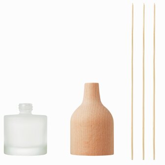 Aroma / geur diffuser met 3 rietstokjes