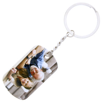 Sleutelhanger met foto dogtag