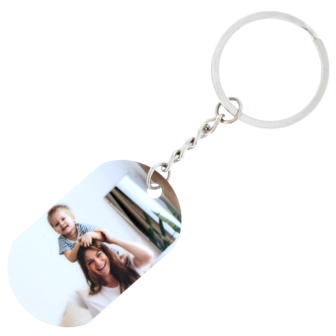 Sleutelhanger met foto dogtag