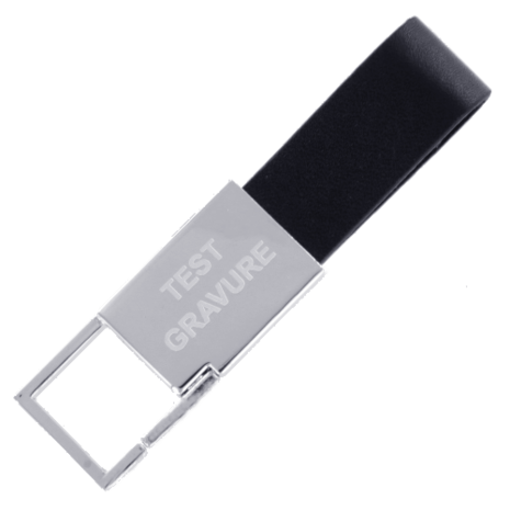 Sleutelhanger chrome rectangle