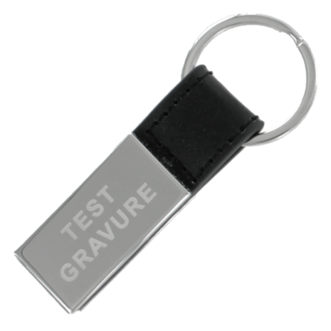 Sleutelhanger chrome rectangle 2