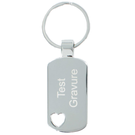 Sleutelhanger dogtag heart