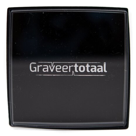 Gift box met transparante deksel met graveertotaal bedrukking