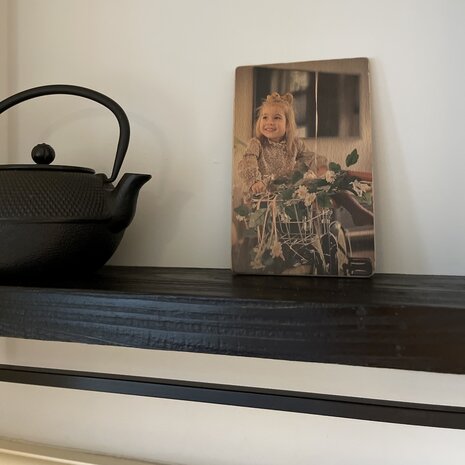 Houten bordje met fotobedrukking 20 cm x 13 cm