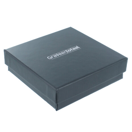 Gift box met Graveertotaal bedrukking en kaartje voor een persoonlijk bericht