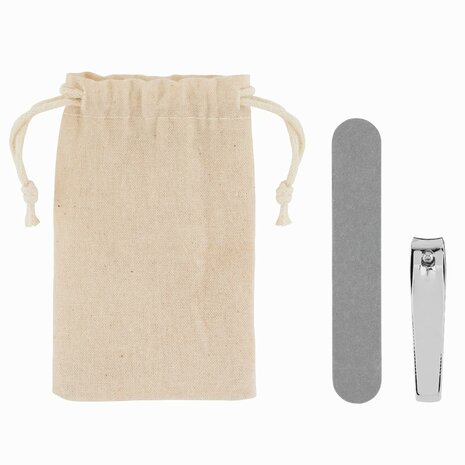 Manicure set in katoenen zakje