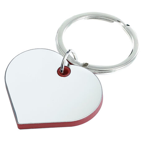 Sleutelhanger heart red core