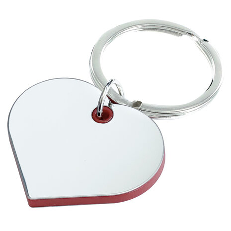 Sleutelhanger heart red core