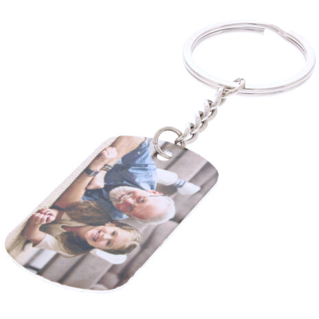 Sleutelhanger met foto dogtag