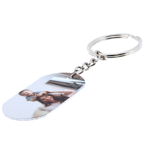 Sleutelhanger met foto dogtag