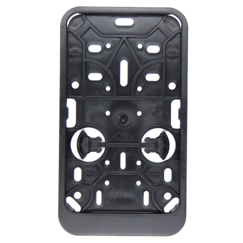 Kentekenplaathouder staand - eigen tekst - brommer en scooter | €13 -  graveertotaal