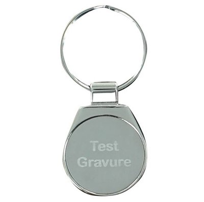 Sleutelhanger silver round