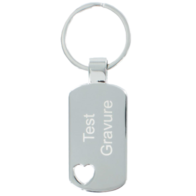 Sleutelhanger dogtag heart