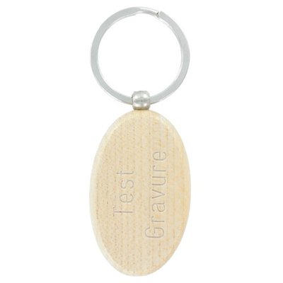 Sleutelhanger woody oval