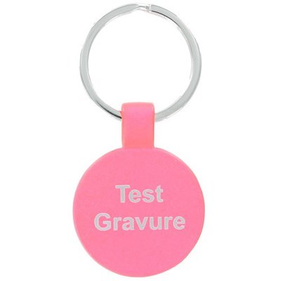 Sleutelhanger roze rond
