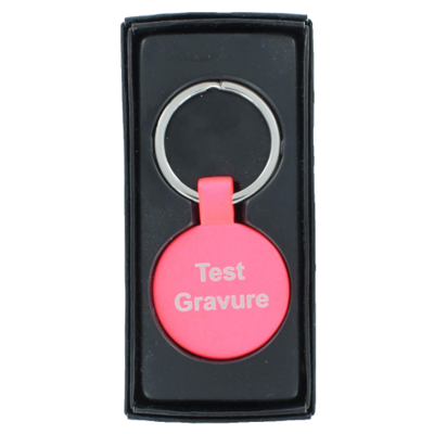 Sleutelhanger roze rond