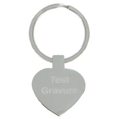 Sleutelhanger chrome hart deluxe