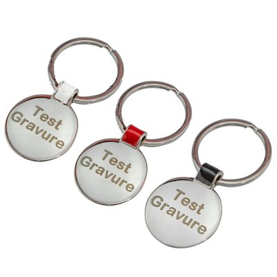 Sleutelhanger chrome rond