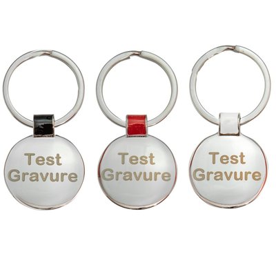 Sleutelhanger chrome rond