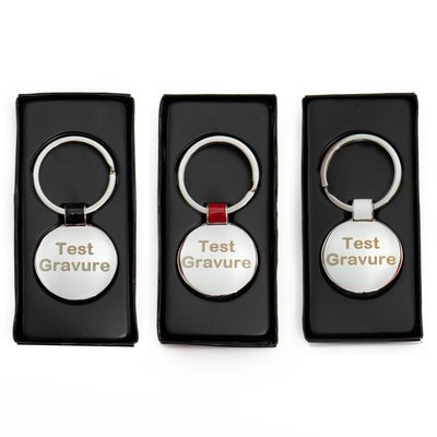 Sleutelhanger chrome rond