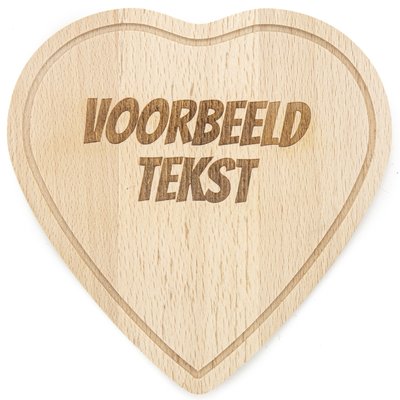 Houten hart 16 cm x 16 cm