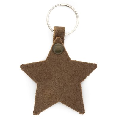 Sleutelhanger leer ster