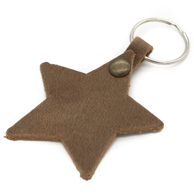 Sleutelhanger leer ster
