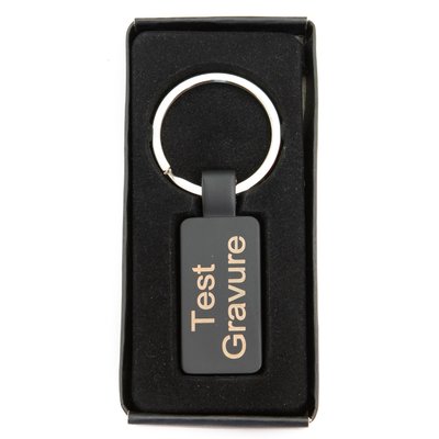 Sleutelhanger black line mat