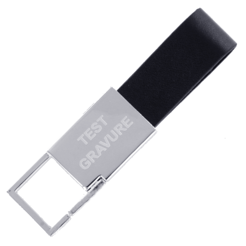 Sleutelhanger chrome rectangle