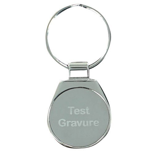 Sleutelhanger silver round