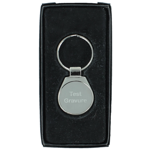 Sleutelhanger silver round
