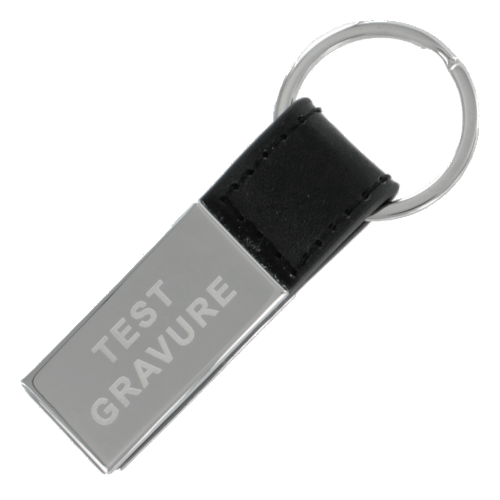 Sleutelhanger chrome rectangle 2