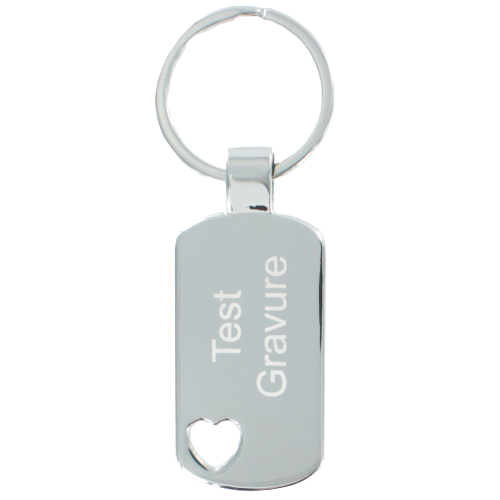 Sleutelhanger dogtag heart