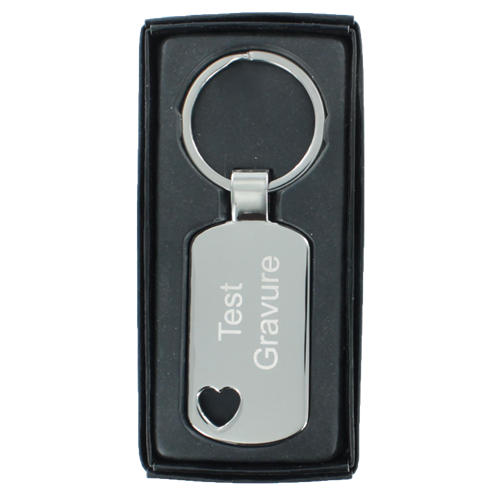 Sleutelhanger dogtag heart