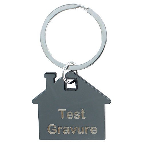 Sleutelhanger huis black