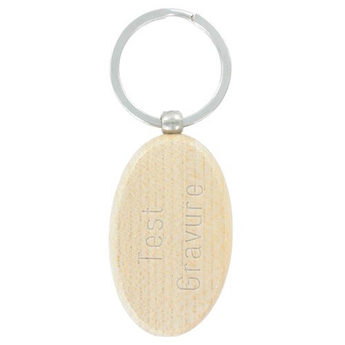 Sleutelhanger woody oval