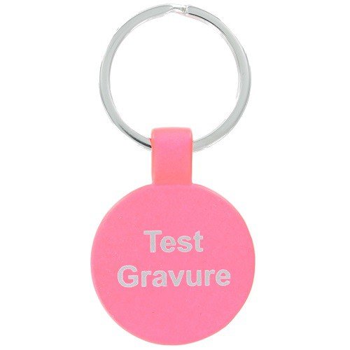 Sleutelhanger roze rond