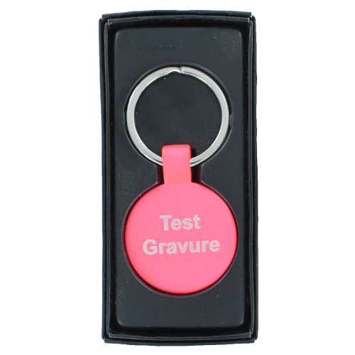 Sleutelhanger roze rond