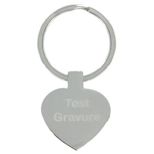 Sleutelhanger chrome hart deluxe