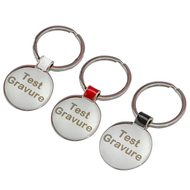 Sleutelhanger chrome rond