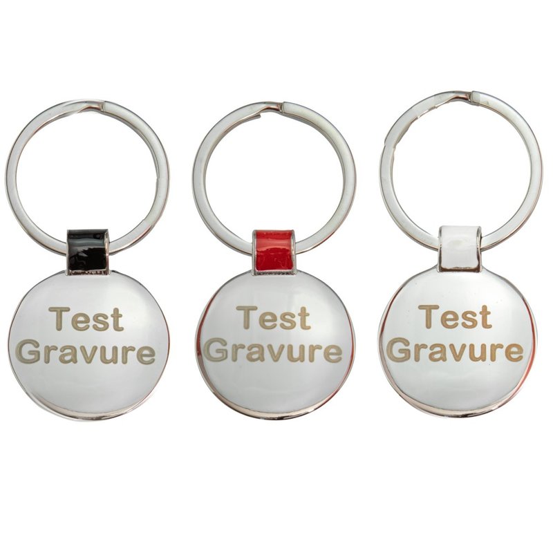 Sleutelhanger chrome rond
