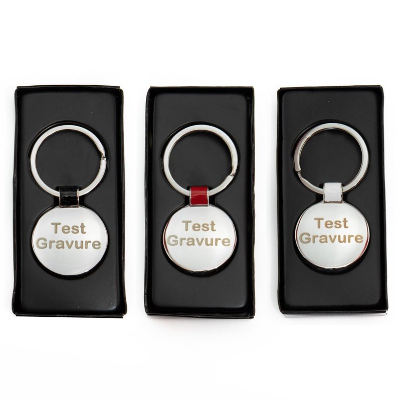 Sleutelhanger chrome rond