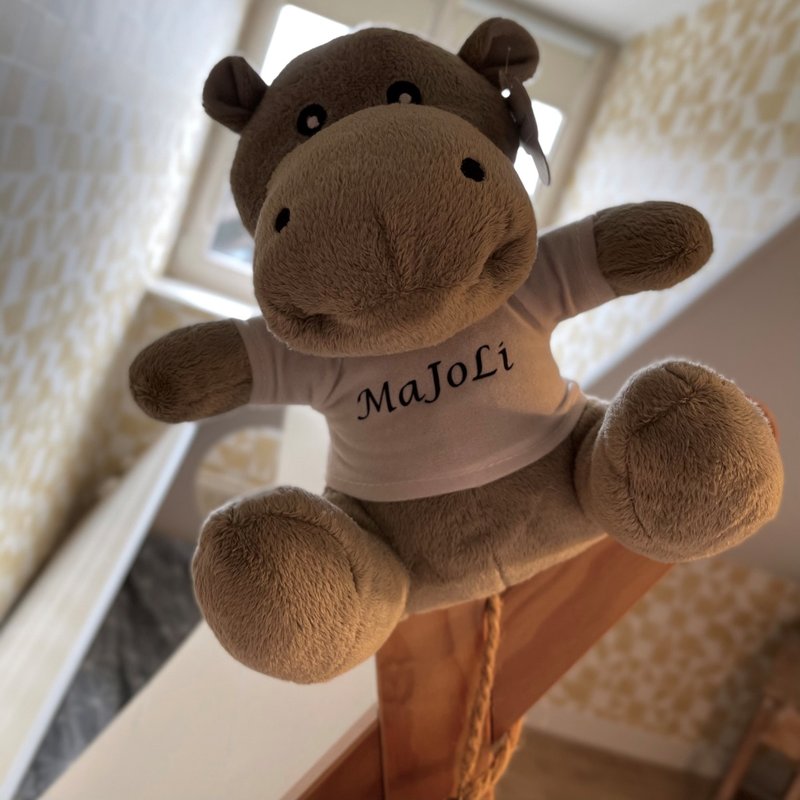 Knuffel met naam Nijlpaard